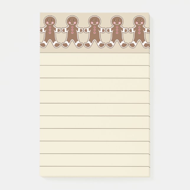 Post-it® Papier Notes Cuisine Biscuits au Gingembre (Devant)
