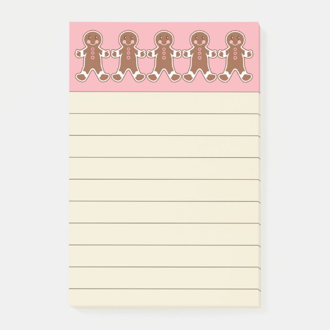 Post-it® Papier notes en forme de biscuits au gingembre (Devant)