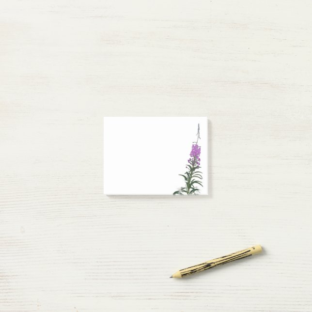 Post-it® Papier-notes Fireweed 3" x 4"  (Sur un bureau)