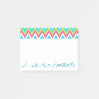 Post-it® Papier notes lumineux personnalisés arc-en-ciel