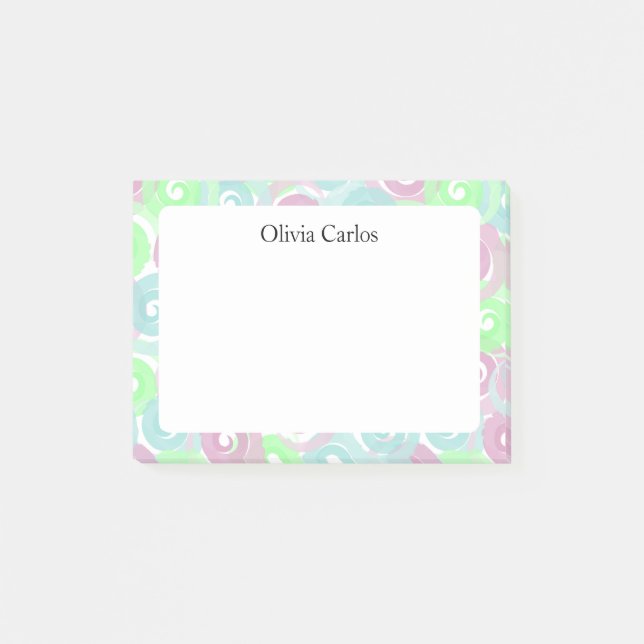 Post-it® Papier notes pastel personnalisé en spirale (Devant)
