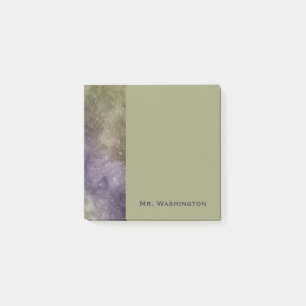 Post-it® Papier notes personnalisé vert marbre pour le bure