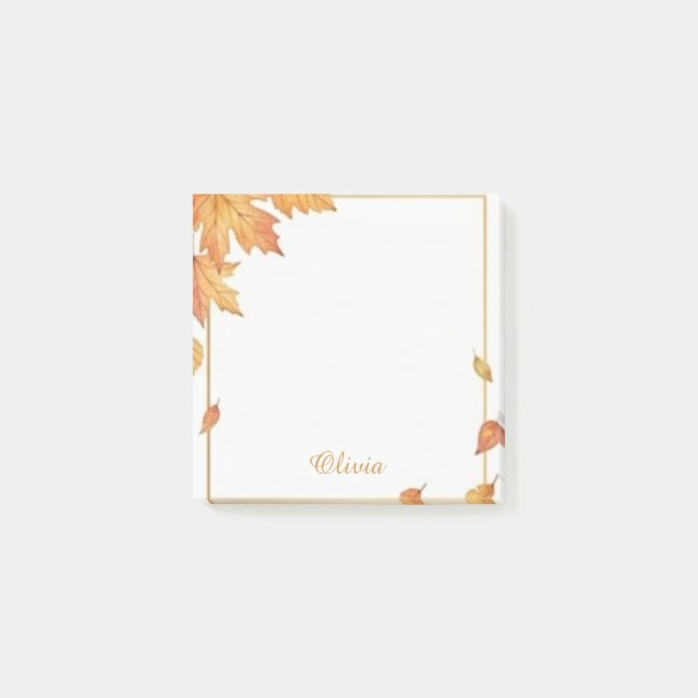 Post-it® Papier notes personnalisés aquarelle feuilles d'au (Devant)