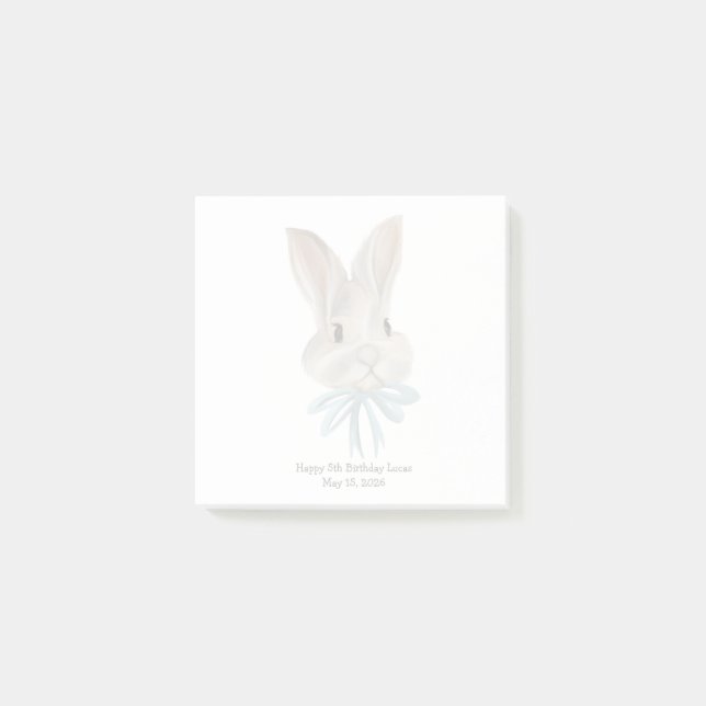 Post-it® Papier-notes personnalisés de lapin de Pâques  (Devant)