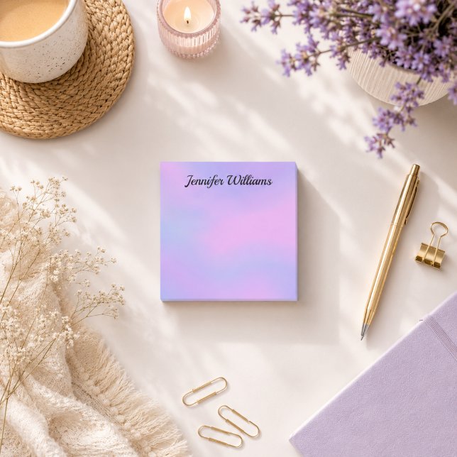 Post-it® Papier notes personnalisés licorne violet (Créateur téléchargé)