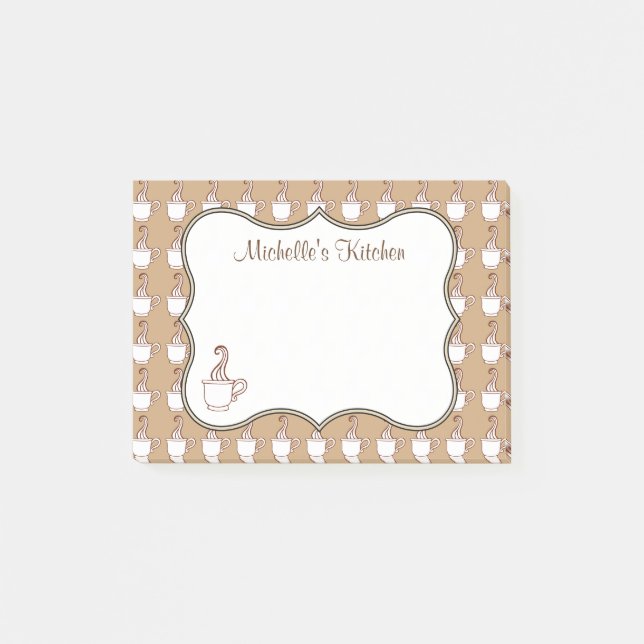 Post-it® Papier notes personnalisés pour café (Devant)