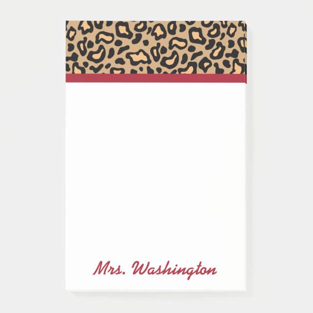 Post-it® Papier notes personnalisés pour professeur motif l (Devant)