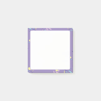 Post-it® Papier-notes quotidiens à motif floral violet
