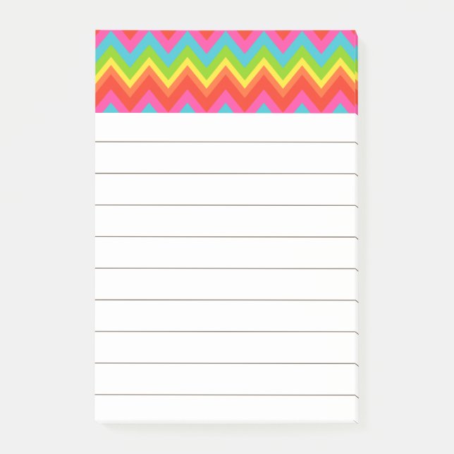 Post-it® Papier Notes To Do List Arc-en-Ciel (Devant)