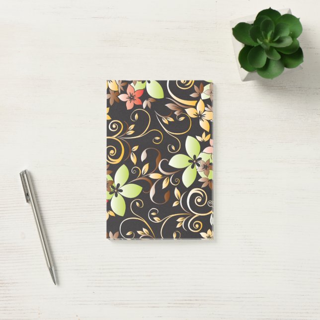 Post-it® Papier peint fleurs 4 (Bureau)