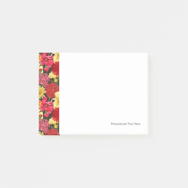Post-it® Papier peint floral dans le style d'aquarelle (Devant)