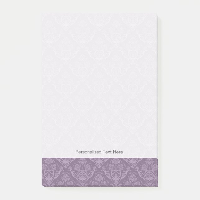 Post-it® Papier peint floral pourpre (Devant)