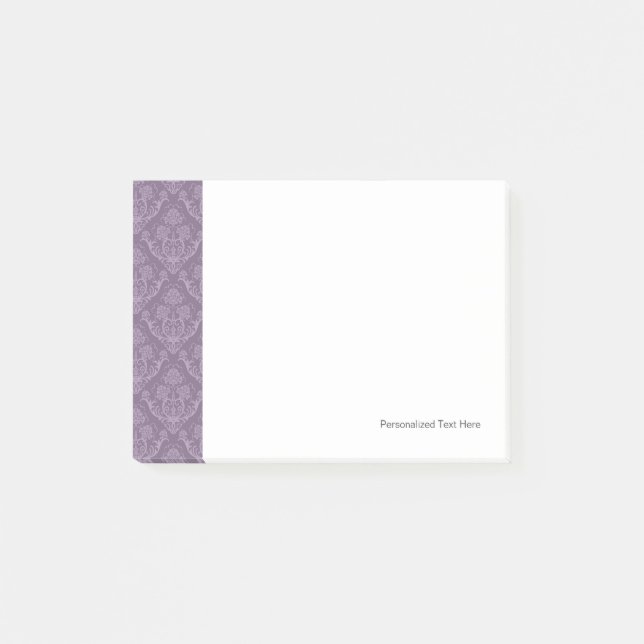 Post-it® Papier peint floral pourpre (Devant)