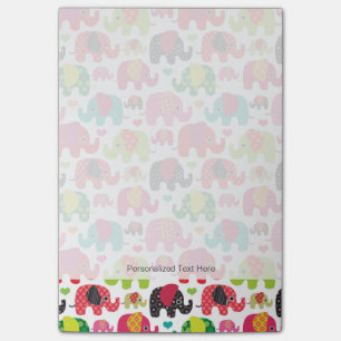 Post-it® papier peint motif rétro-éléphant