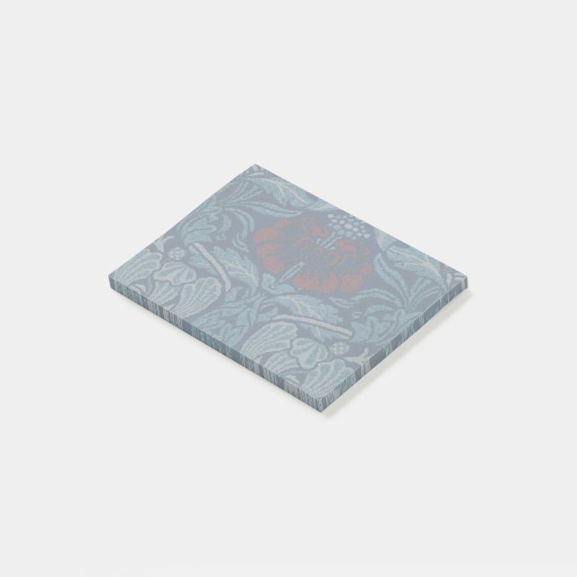 Post-it® Papier peint Tulipe Rose Navy Blue de William Morr (Incliné)