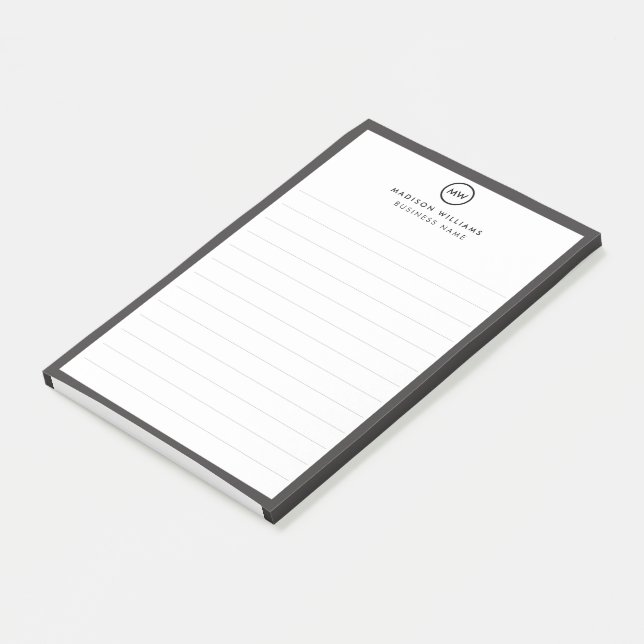 Post-it® Papier personnel minimaliste moderne (Incliné)