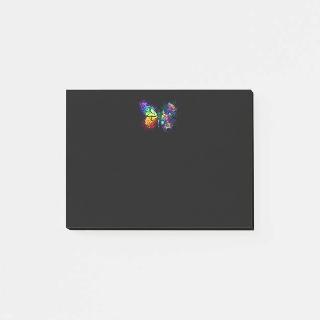 Post-it® Papillon arc-en-ciel (Devant)