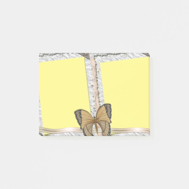 Post-it® Papillon choisissez votre couleur (Devant)
