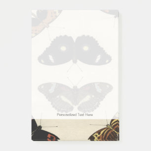 Post-it® Papillon coloré Medley sur Arrière - plan de crème