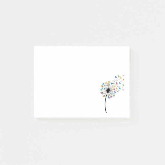 Post-it® Papillon de pissenlit en vol (Devant)