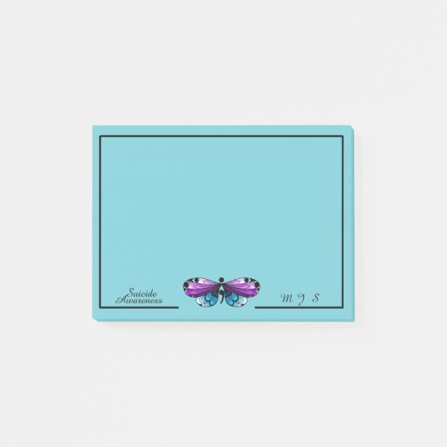 Post-it® Papillon de sensibilisation au suicide Semicolon N (Devant)