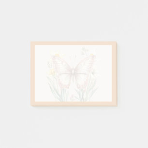 Post-it® Papillon délicat élégant et conception de fleurs s