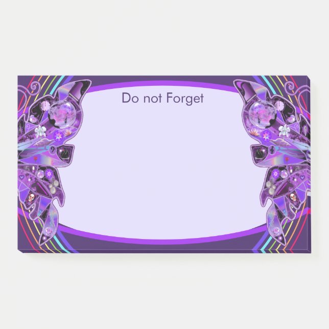 Post-it® Papillon pourpre 31 (Devant)