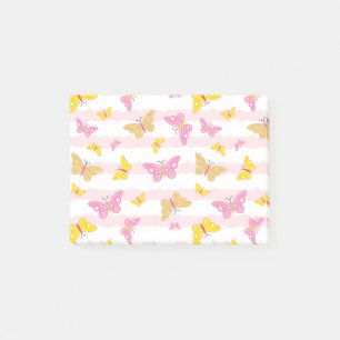 Post-it® Papillon rose et or