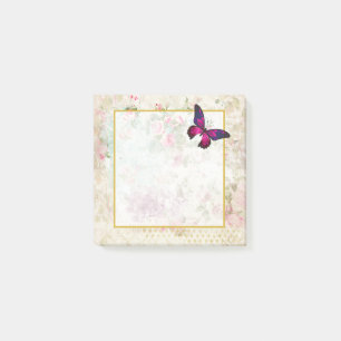 Post-it® Papillon rose et Roses Vintages de Shabby