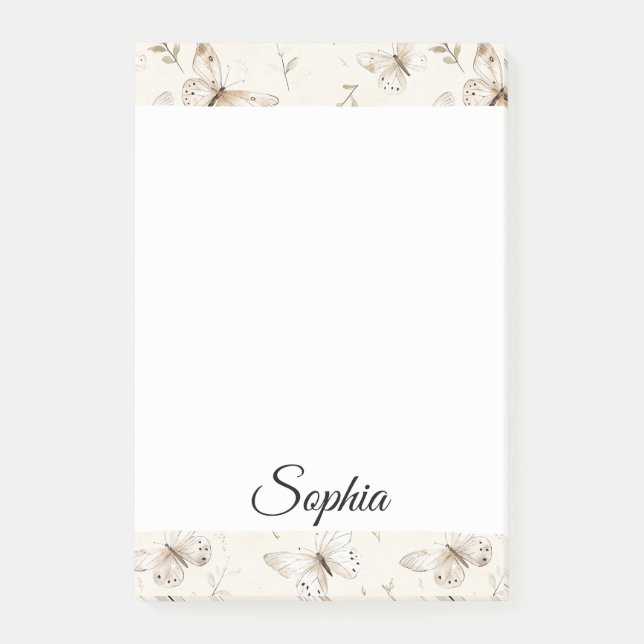 Post-it® Papillons à crème chic (Devant)