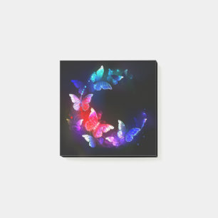 Post-it® Papillons de nuit Neon brillants sur arrière - pla