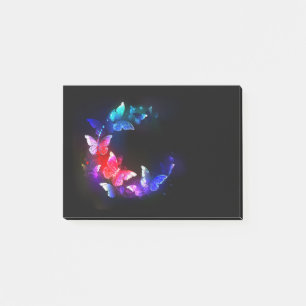 Post-it® Papillons de nuit Neon brillants sur arrière - pla