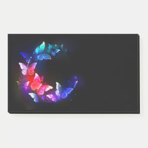 Post-it® Papillons de nuit Neon brillants sur arrière - pla
