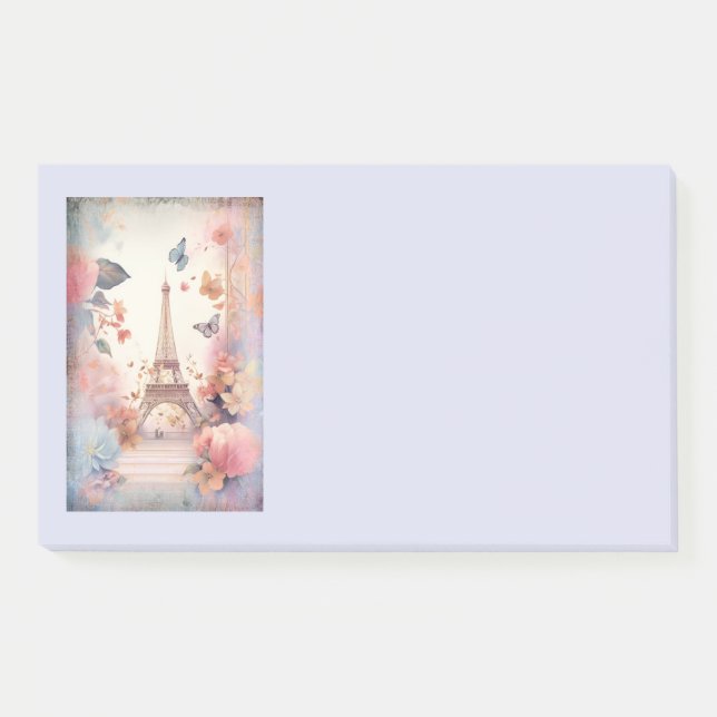Post-it® Papillons et fleurs de la Tour Eiffel (Devant)