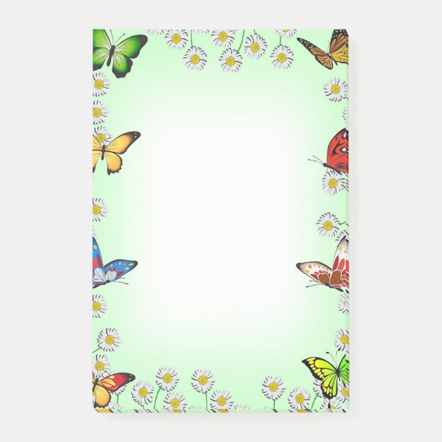 Post-it® Papillons et marguerites (Devant)