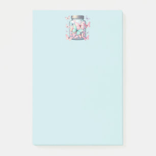 Post-it® Papillons Fantaisistes dans un Pot