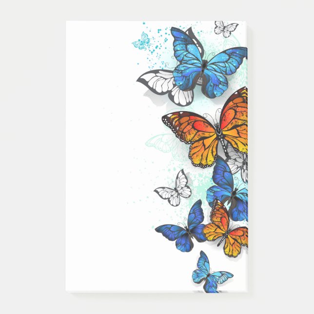 Post-it® Papillons volants Morpho et Monarch (Devant)