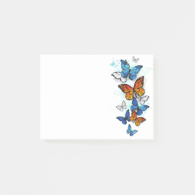 Post-it® Papillons volants Morpho et Monarch (Devant)