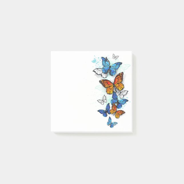 Post-it® Papillons volants Morpho et Monarch (Devant)