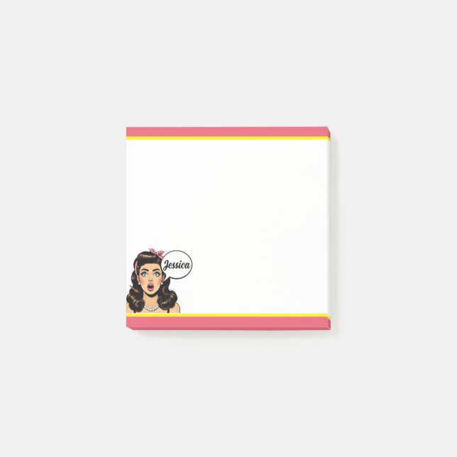 Post-it® Paquet d'action Pinup_Rétro (Devant)