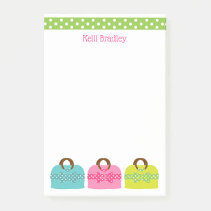 Post-it® Paquets de points Polka - Bloc-notes personnalisé