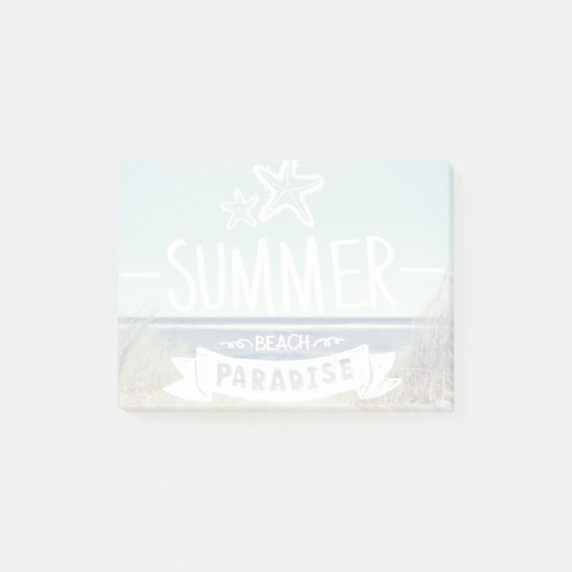 Post-it® Paradis de la plage d'été (Devant)
