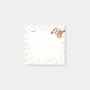 Post-it® paresse, paresse mignonne, illustration animale