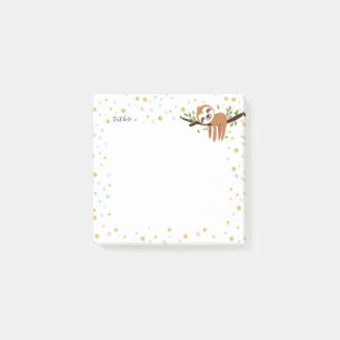 Post-it® paresse, paresse mignonne, illustration animale