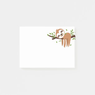 Post-it® paresse, paresse mignonne, illustration animale