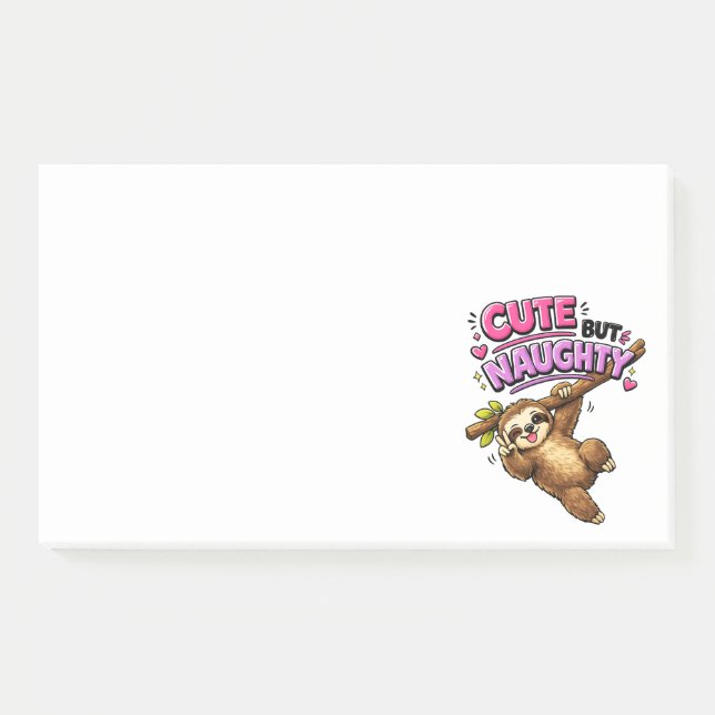 Post-it® Paresseux mignon mais vilain (Devant)