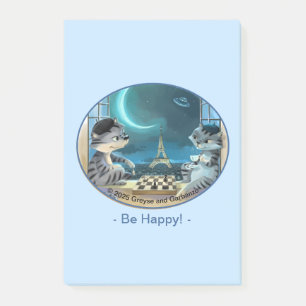 Post-it® Paris à Night Notes 4" x 6" - Happy
