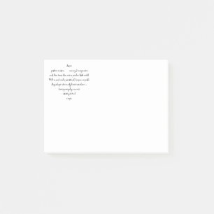 Post-it® Paroles de cœur expliquant et Artiste Whimsical Ar