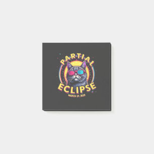 Post-it® Partial Eclipse 2025 Astronomie Chat KItten Lovers