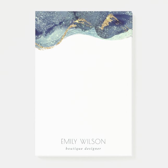 Post-it® Parties scintillant Abstraite en encre d'alcool Si (Devant)